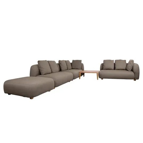 Capture corner sofa w/ table, pouf &amp; chaise lounge (6)