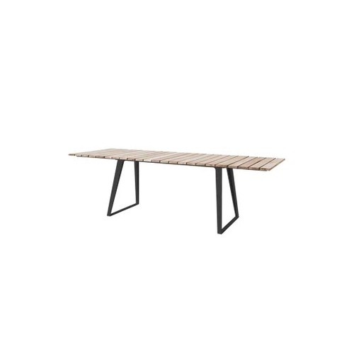 Copenhagen dining table, incl. 2 extension leaves 243x84 cm