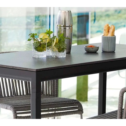 Drop bar table, 150x75 cm