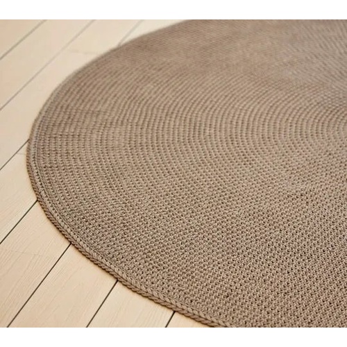 Knit rug, dia. 200 cm