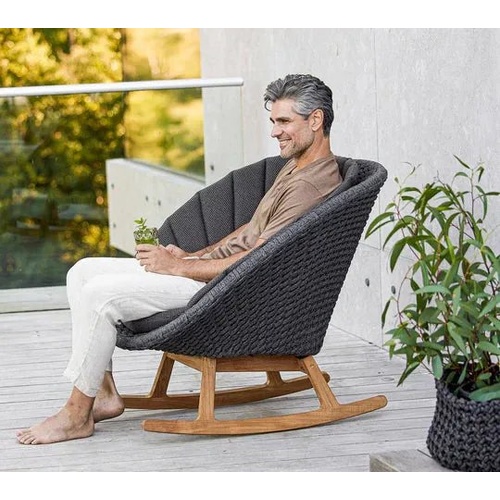 Peacock rocking chair