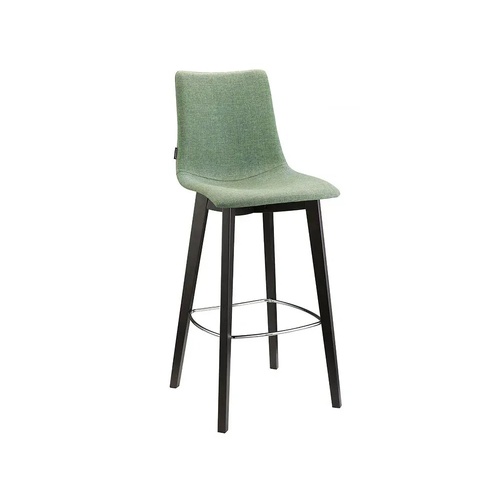 Zebra Timber Upholstered Stool